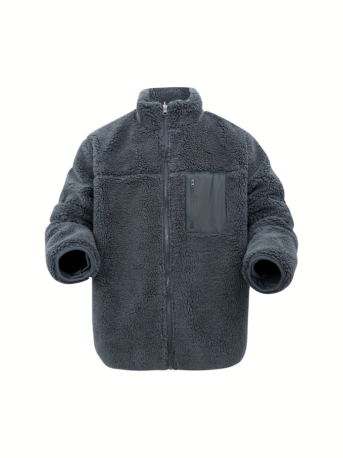 WW | High-Neck Winter Teddy Jacket