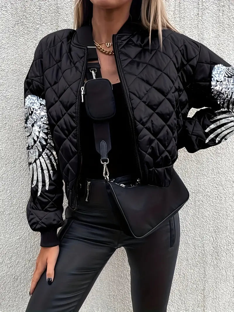 WW | Freizeit Wing Gedruckte Bomberjacke