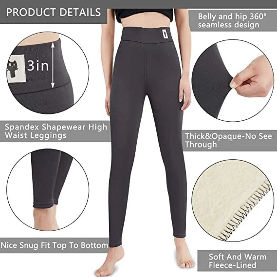 WW | Damen Winterhosen Fleece - Warme Leggings mit Formeffekt