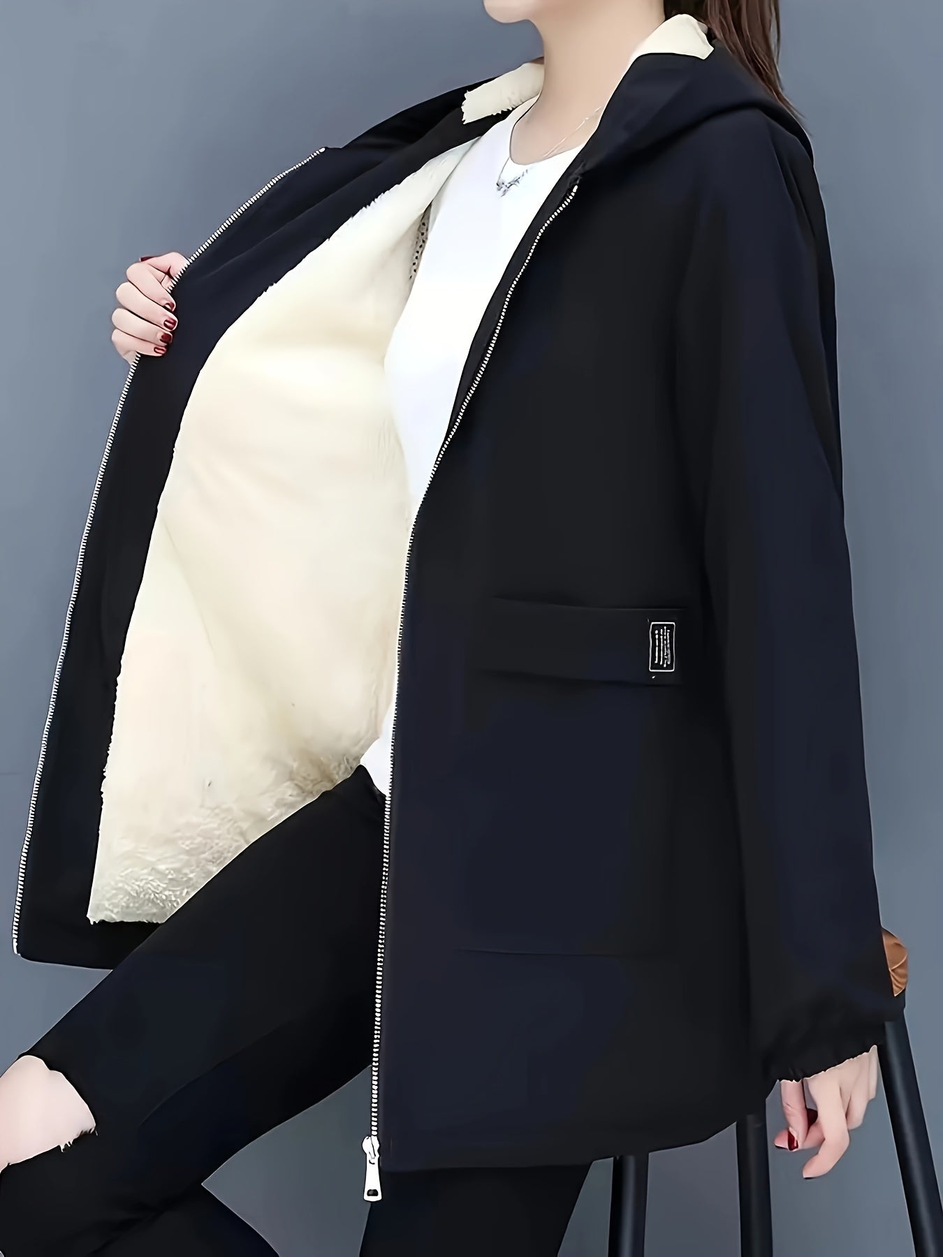 WW | Kurze Fleece Winterjacke für Frauen - Perfekt für Wintertage