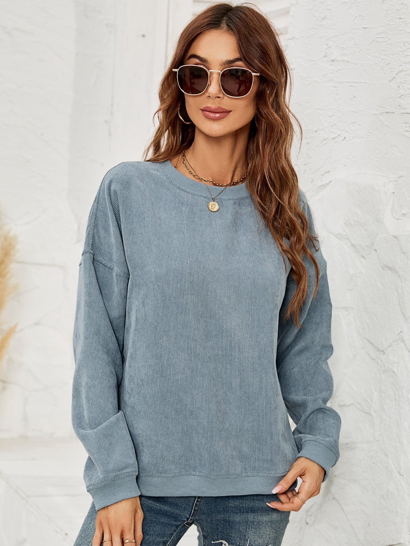 WW | Corduroy Pullover Sweatshirt for Women
