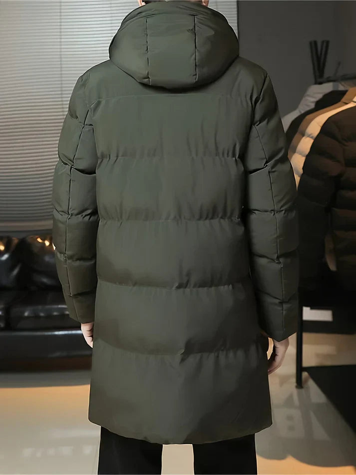 WW | Herren Wintermantel mit Kapuze - Winddichter, gefütterter Parka für kalte Tage