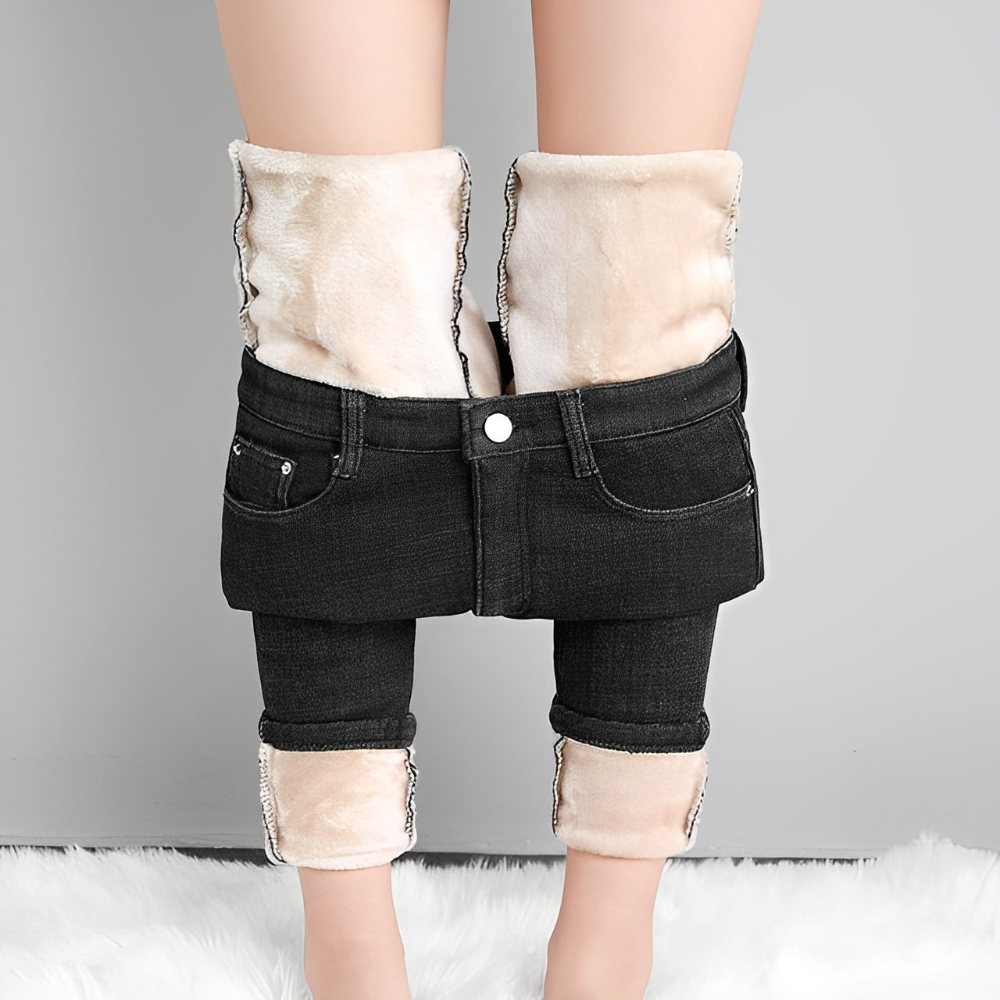 WW | Dehnbare Warme Fleece-Jeans