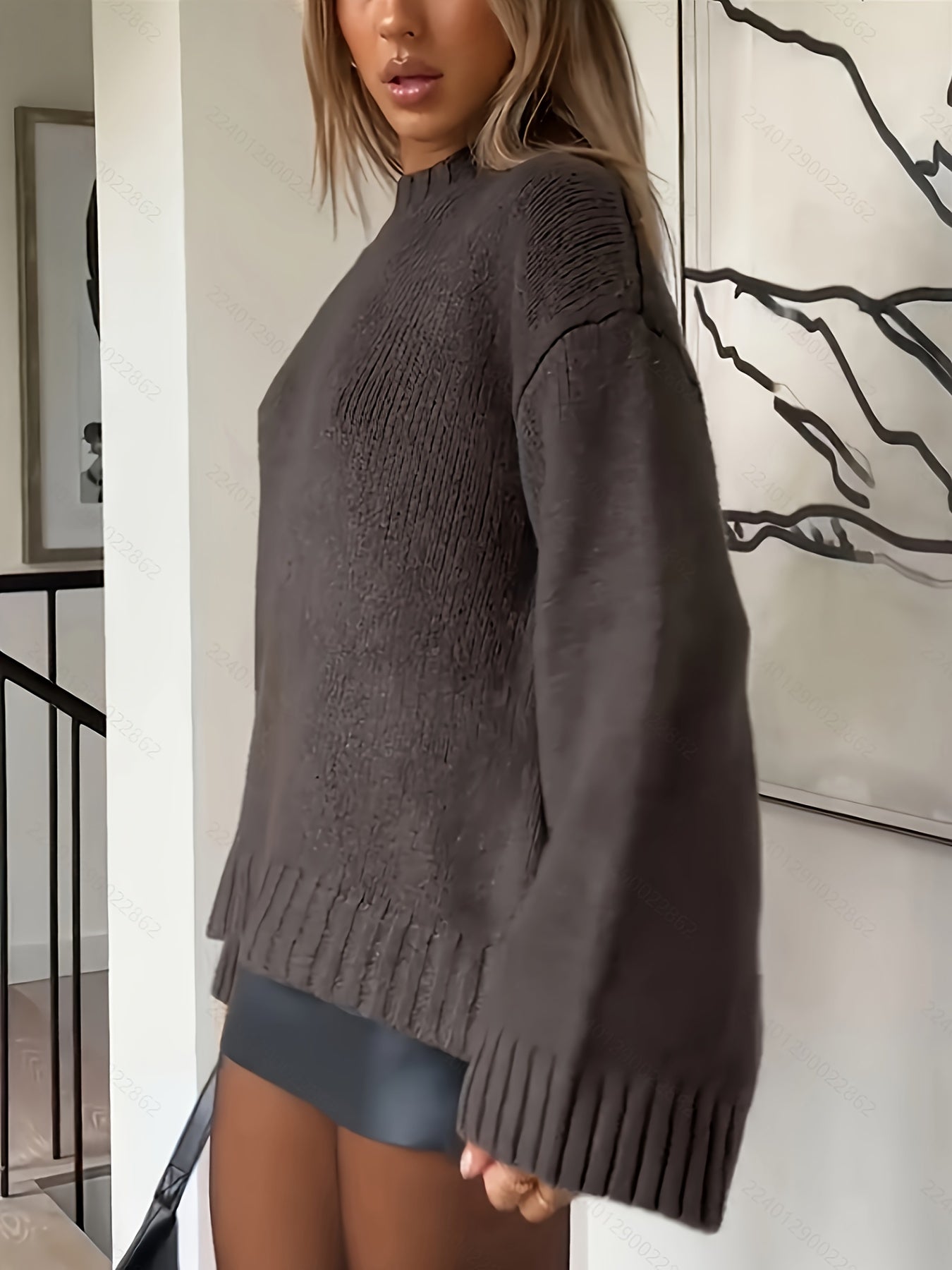 WW | Long-sleeved cotton sweater with a comfortable, relaxed fit - Women's Sweater - Perfect for Casual Days