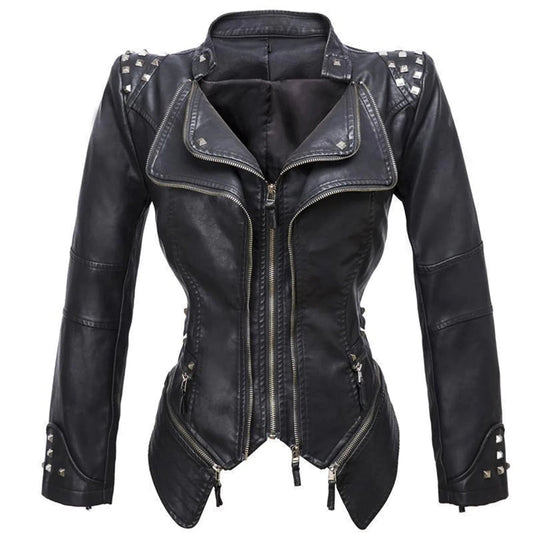 WW | Slim Fit Lederjacke für Damen - Perfekt für den Alltag