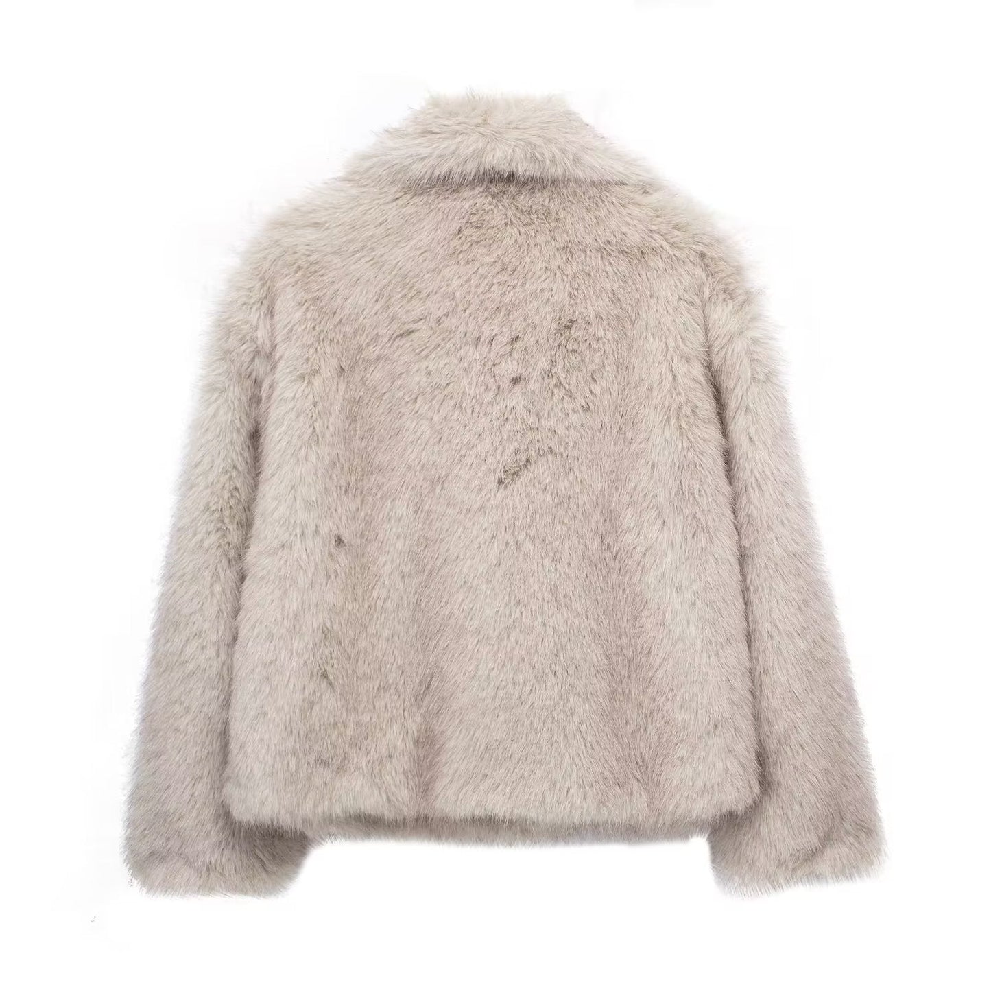 WW | Fluffy Faux Fur Jacket For Women