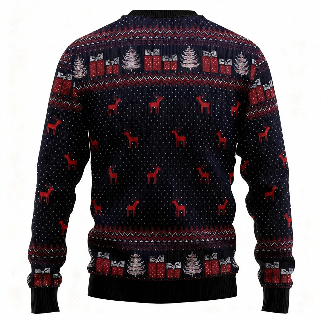 WW | Santa Claus Druck - Feiertagsikonographie Hässlicher Pullover