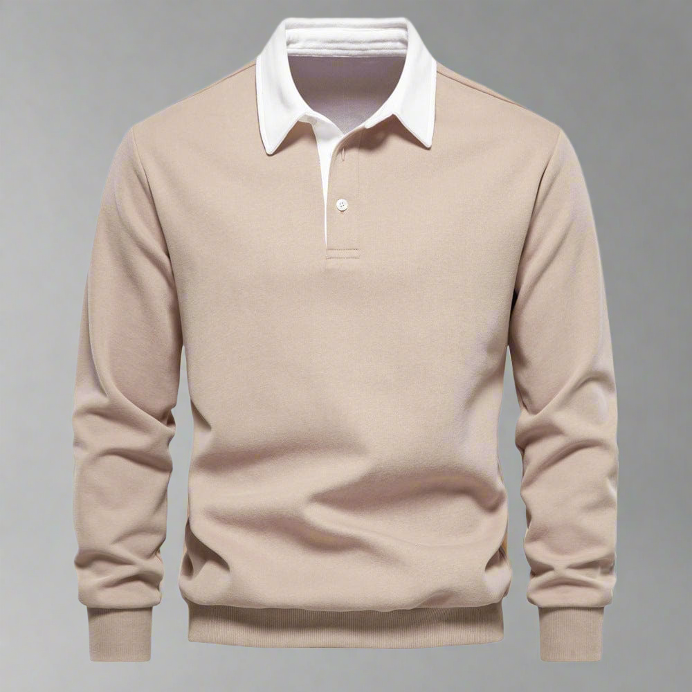 WW | Polo Sweater Classic Fit Soft Knit Ribbed Cuffs