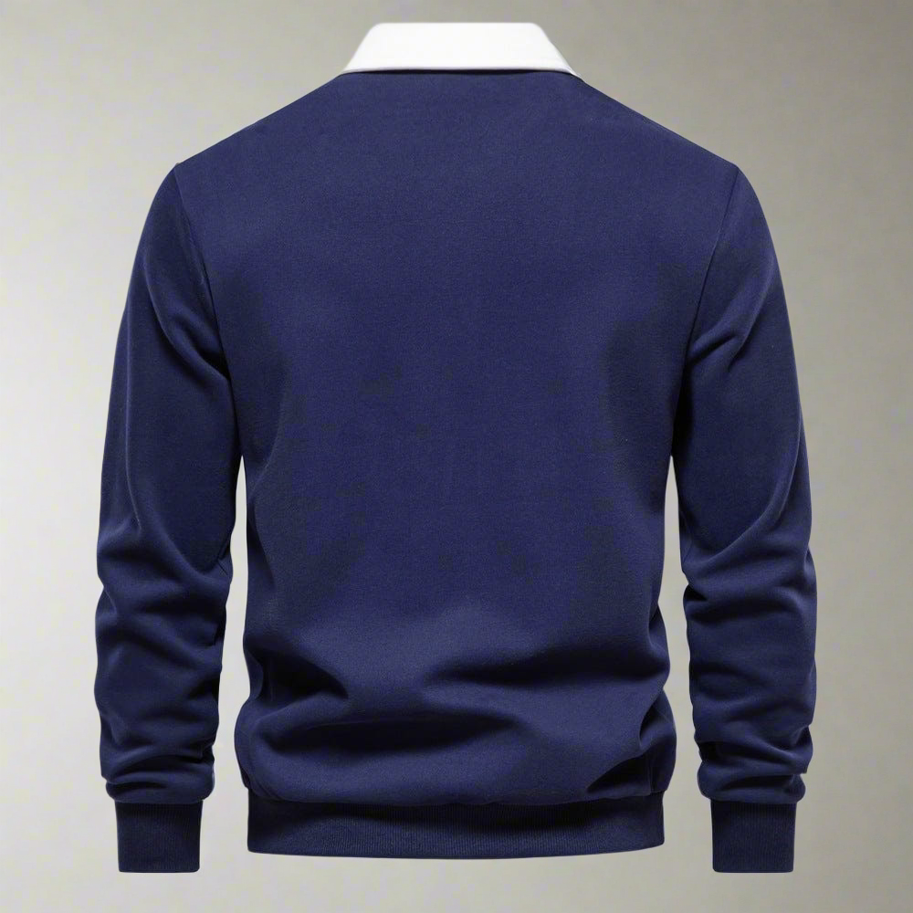 WW | Polo Sweater Classic Fit Soft Knit Ribbed Cuffs