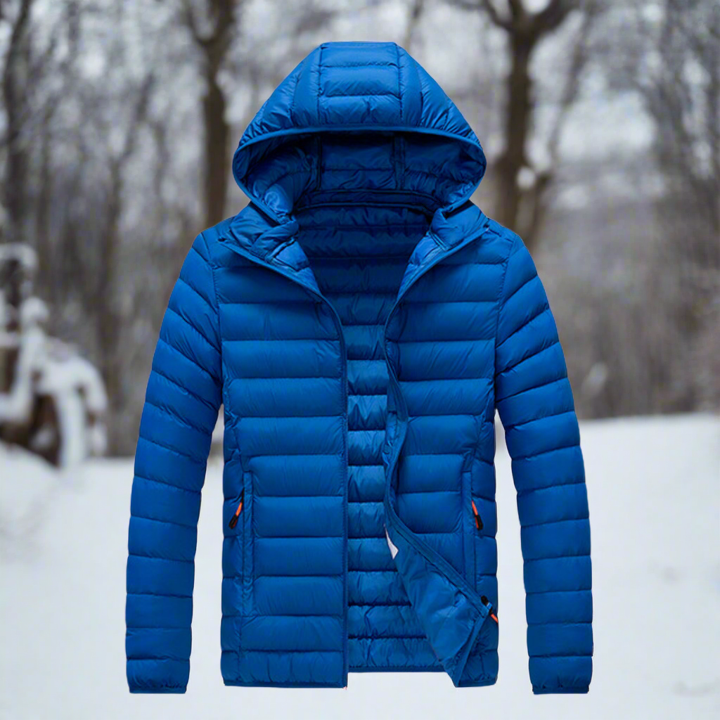 WW | Daunenjacke - Leichtes Steppdesign - Abnehmbare Kapuze - Winddicht und Warm