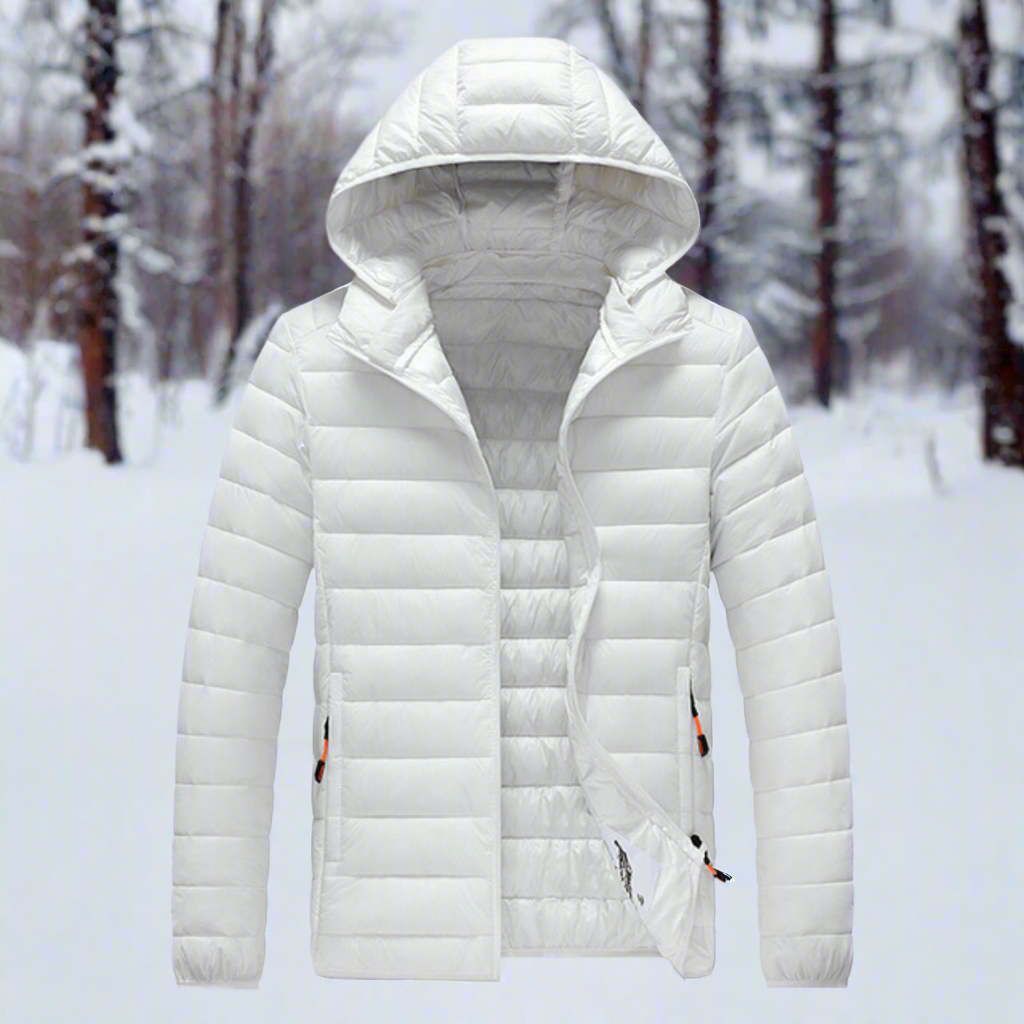 WW | Daunenjacke - Leichtes Steppdesign - Abnehmbare Kapuze - Winddicht und Warm