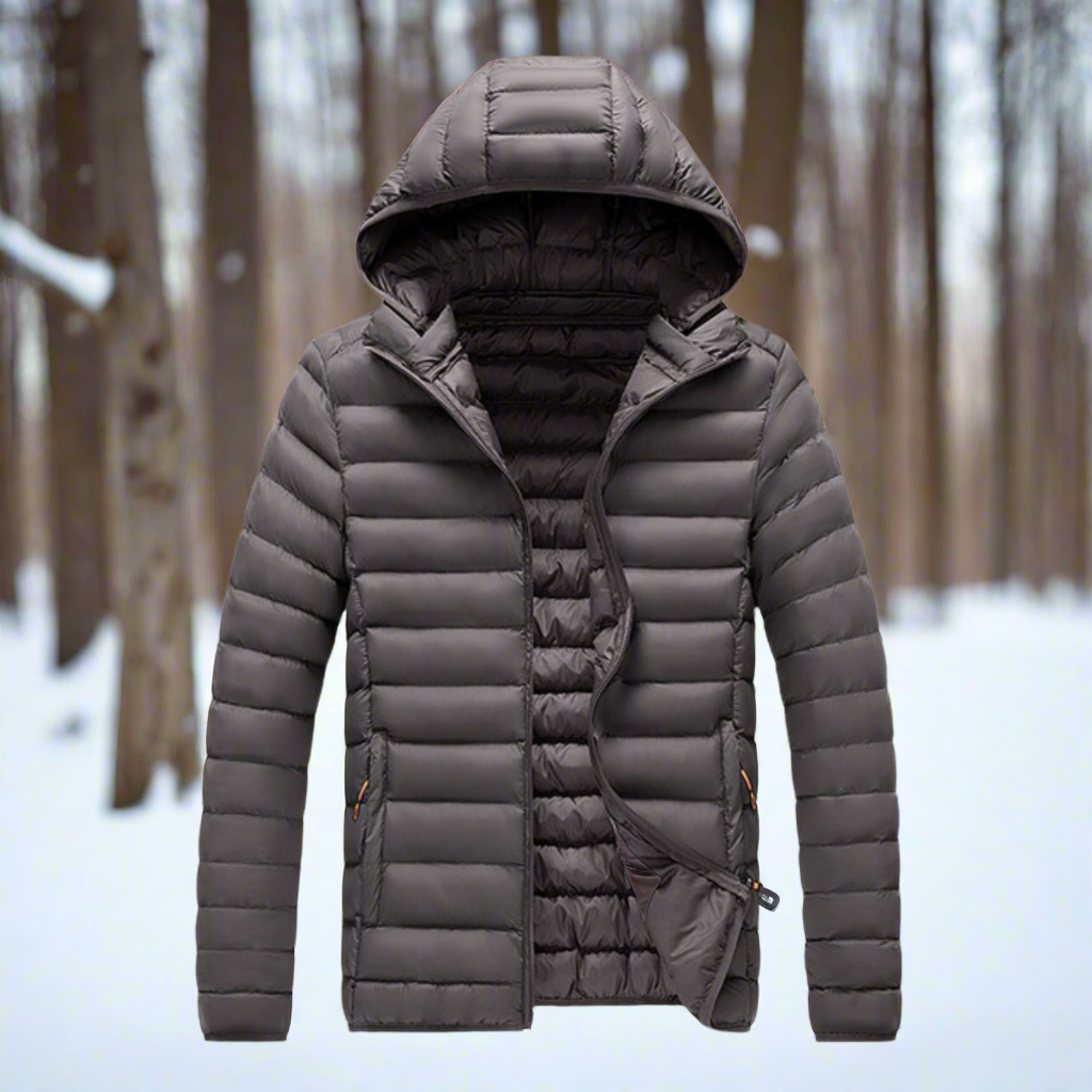 WW | Daunenjacke - Leichtes Steppdesign - Abnehmbare Kapuze - Winddicht und Warm