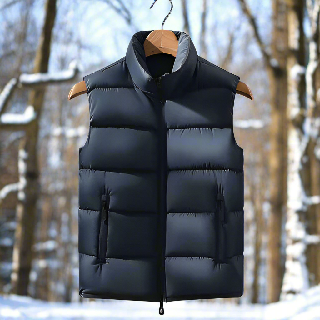 WW | Steppweste Ge Quiltetes Design Hoher Kragen Praktische Taschen Leicht Und Warm