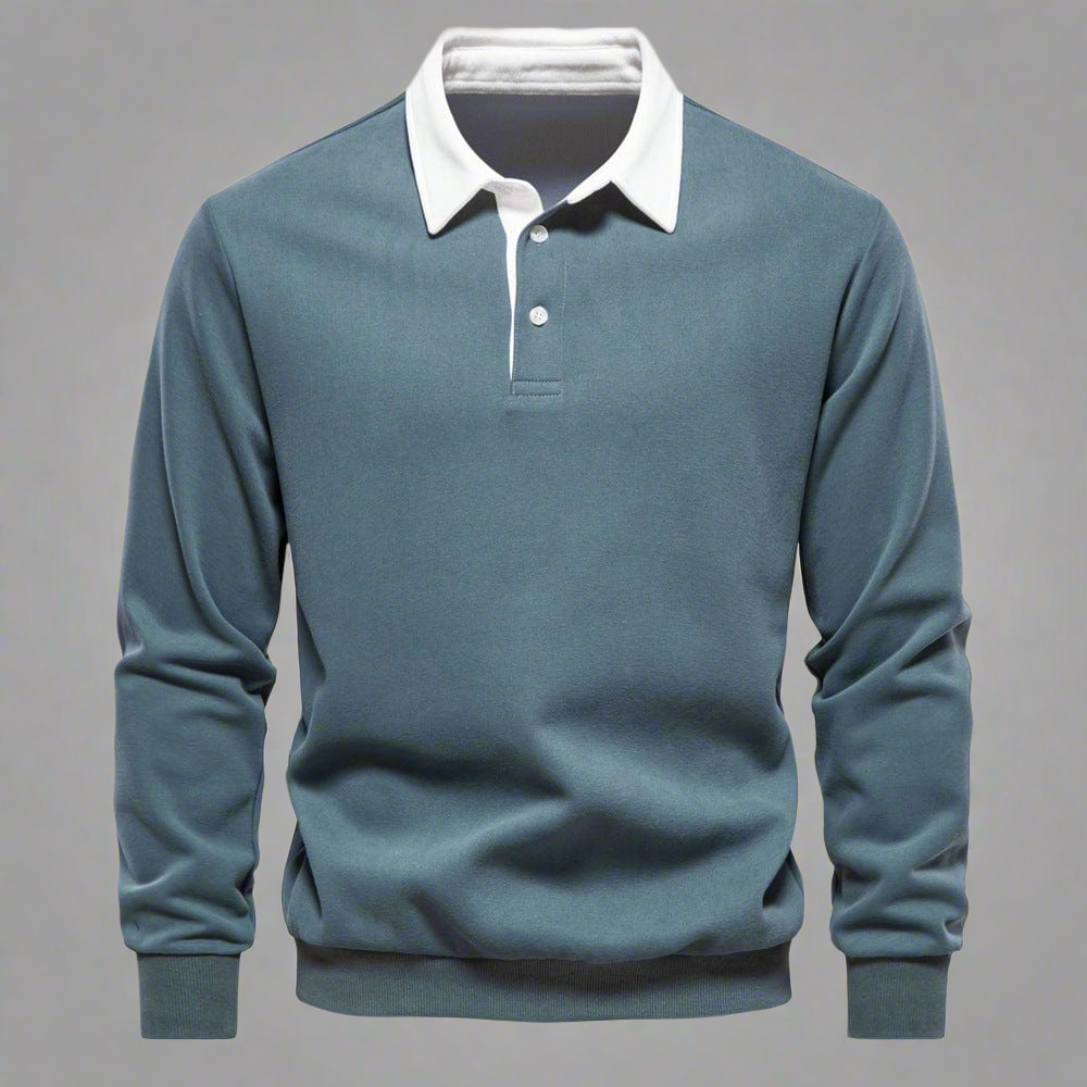 WW | Polo Sweater Classic Fit Soft Knit Ribbed Cuffs