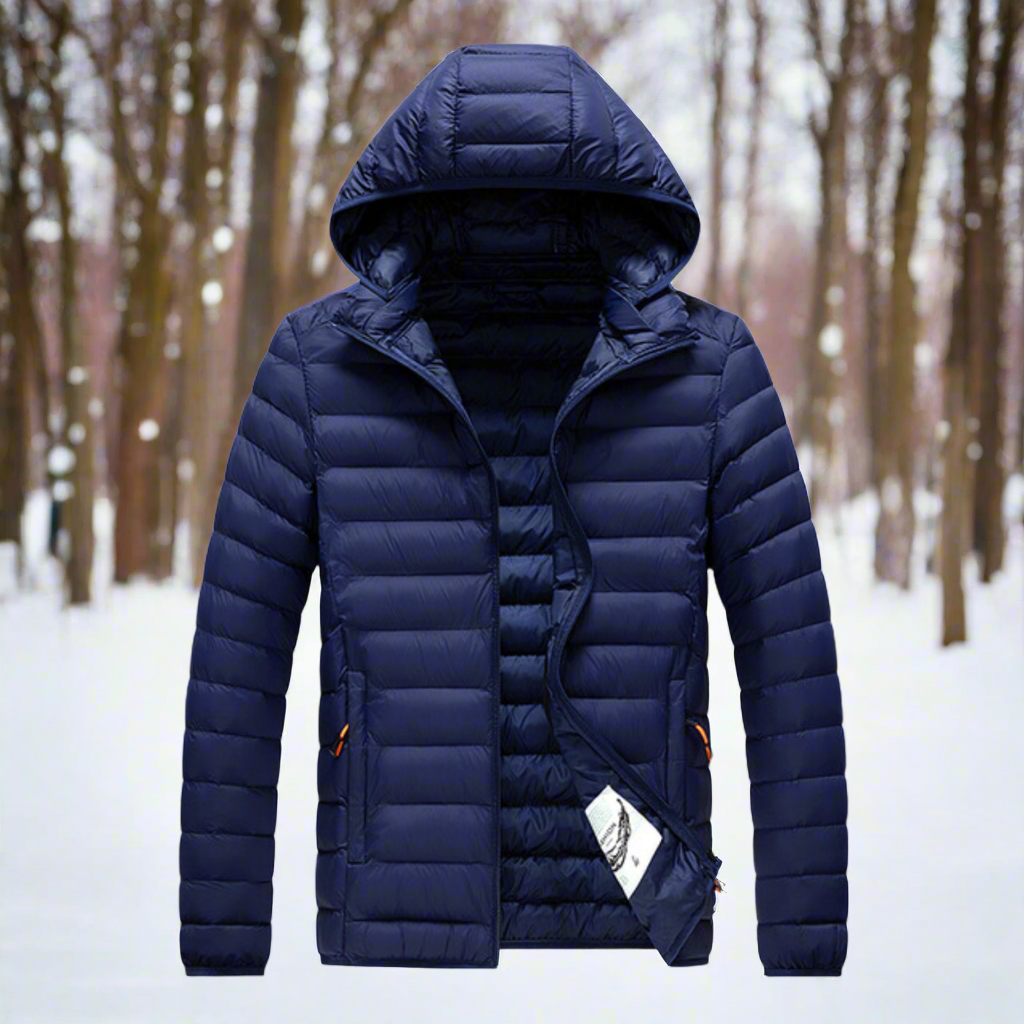 WW | Daunenjacke - Leichtes Steppdesign - Abnehmbare Kapuze - Winddicht und Warm
