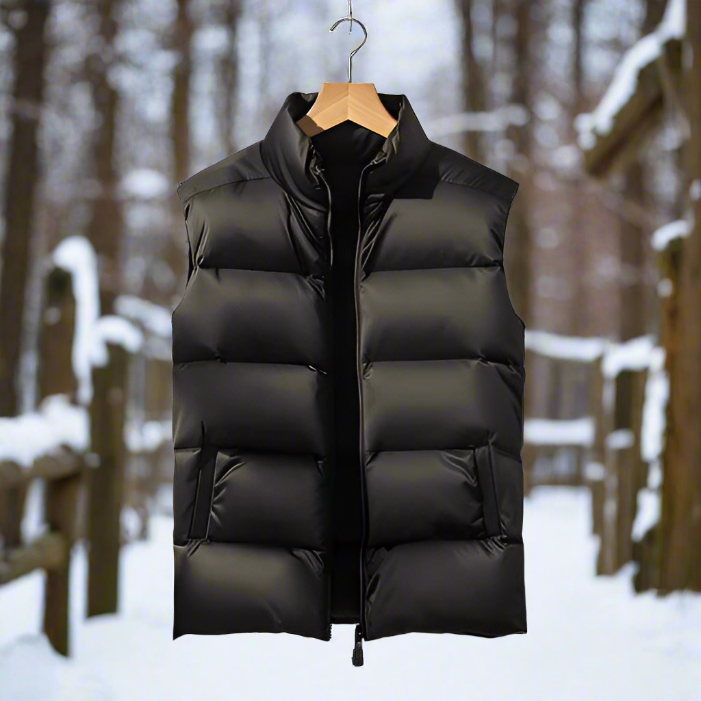 WW | Steppweste Ge Quiltetes Design Hoher Kragen Praktische Taschen Leicht Und Warm