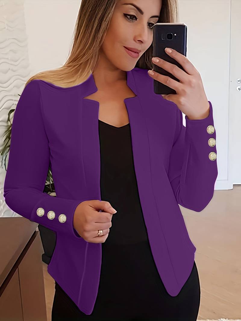 WW | Blazer informell mit Knöpfen und langen Ärmeln