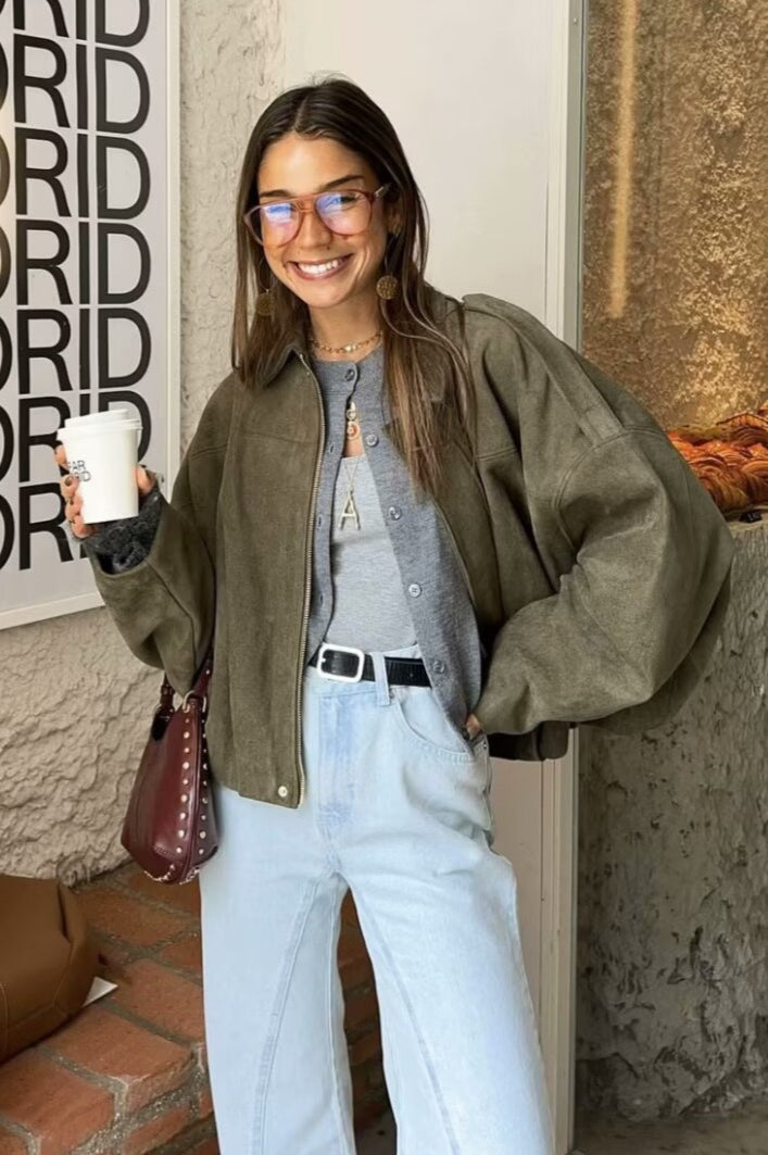 WW | Textured Bomber Jacket
