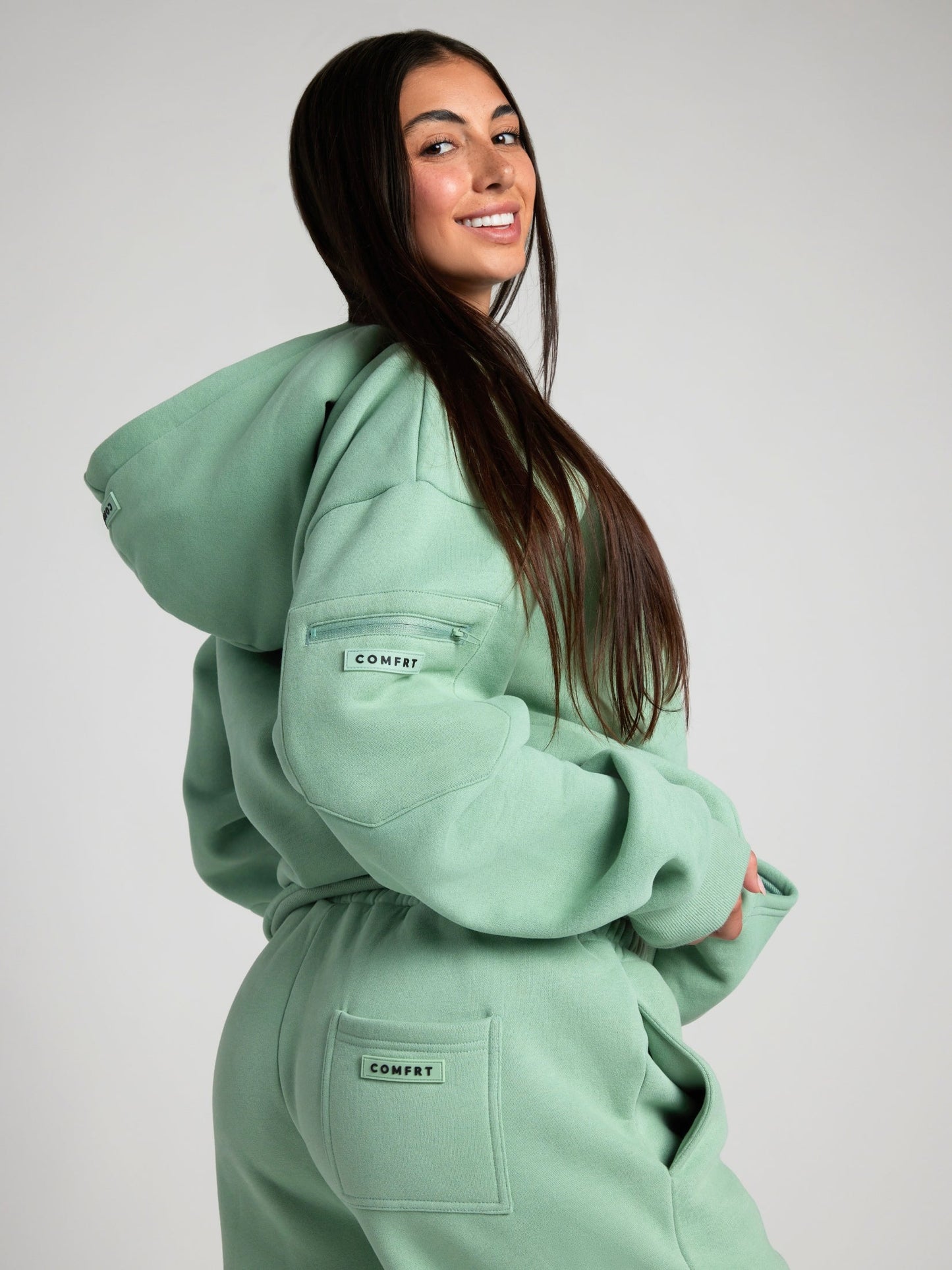 WW | Cozy travel hoodie with airplane mode graphic