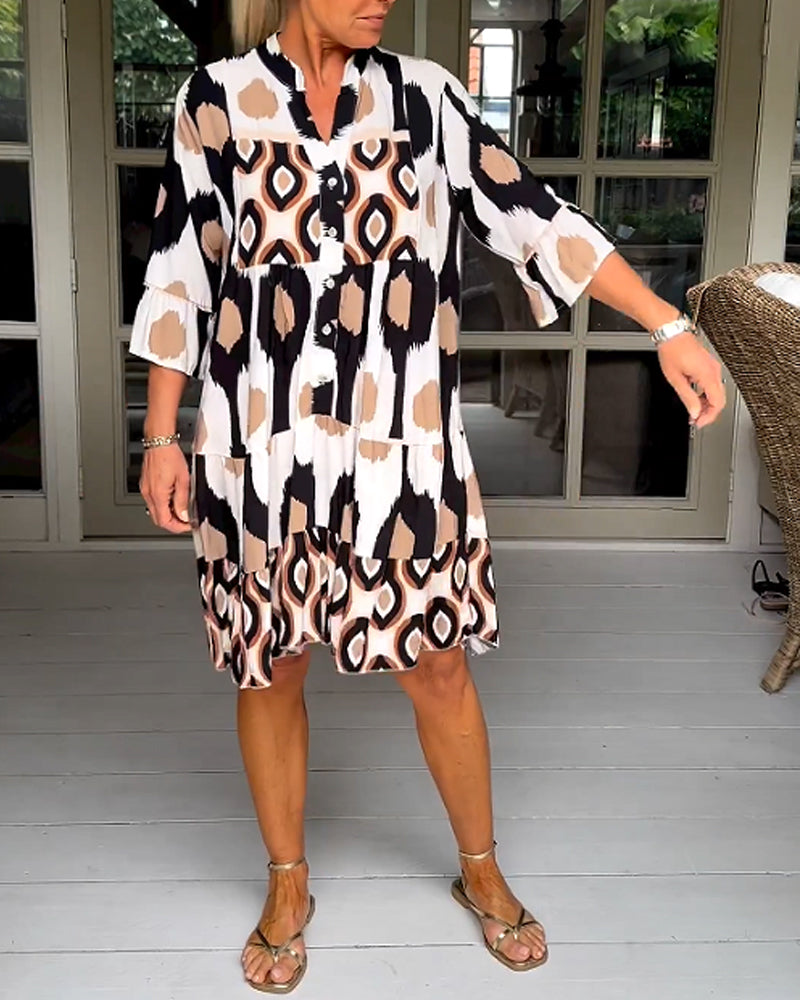 Frances - Half Sleeve Casual Dress