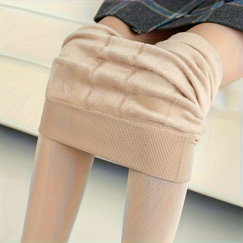 WW | Black Fleece Thermal Leggings for Winter