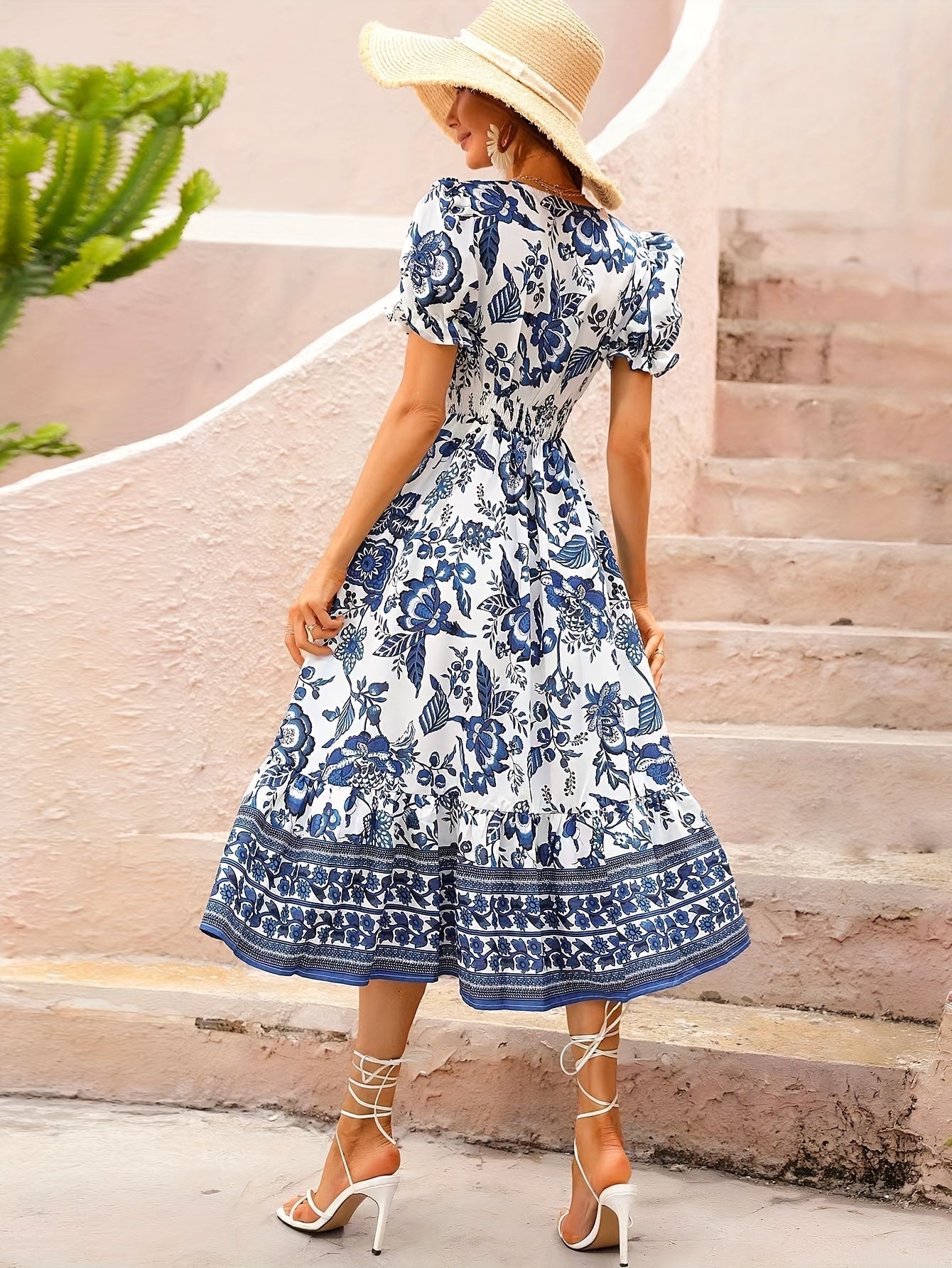 Avalee - A-line floral dress