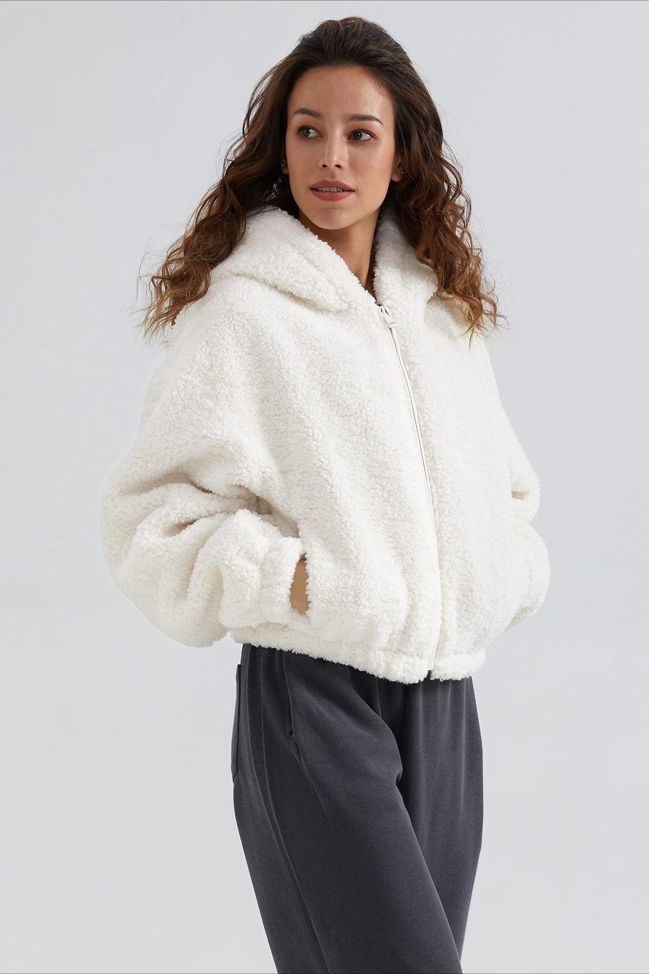 WW | Hooded Zip Short Jacket