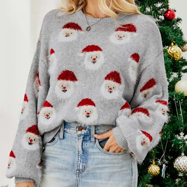 WW | Modischer Weihnachtsstrickpullover für Damen