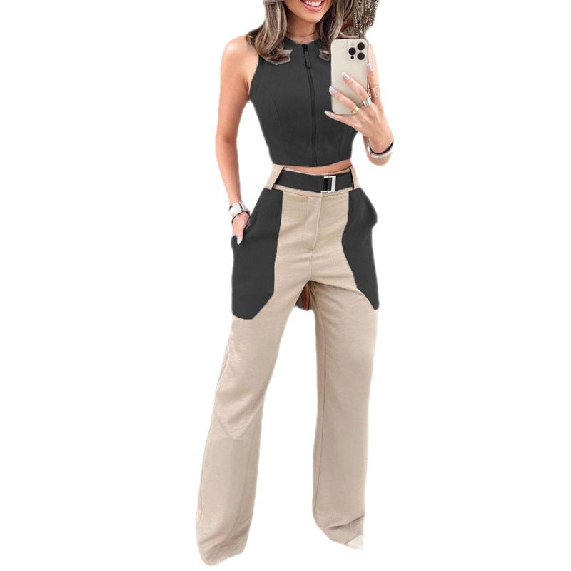 WW Leisure Vest with Belt, Blouse, and Trousers