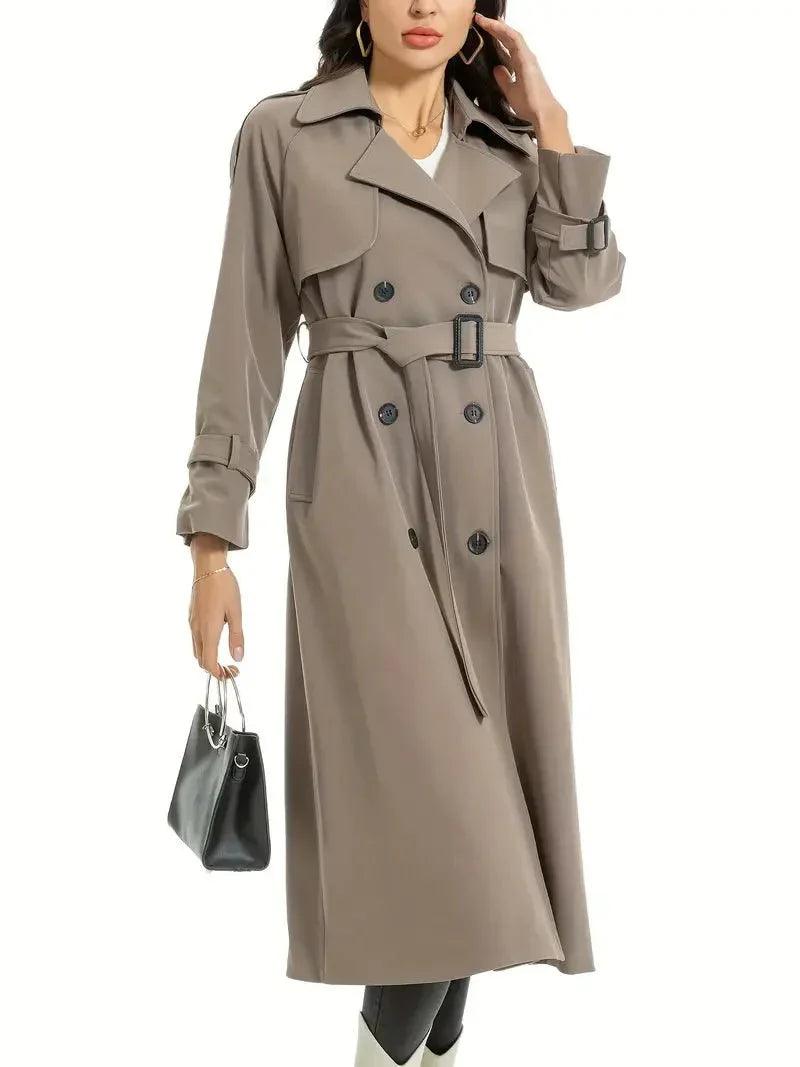 WW | Taillierter Trenchcoat - Doppelreihiges Design - Zeitlose Eleganz - Ganzjahres-Lagen