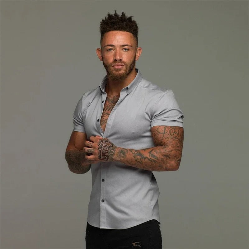 WW | Black Lightweight Business Shirt for Men