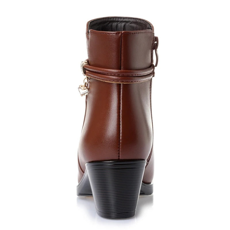WW | Lined Ankle Boots with Side Zip