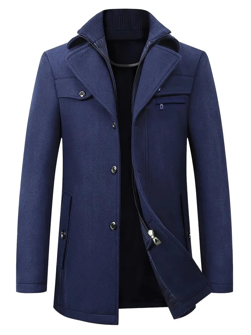 WW | Eleganter Langer Trenchcoat Für Herren
