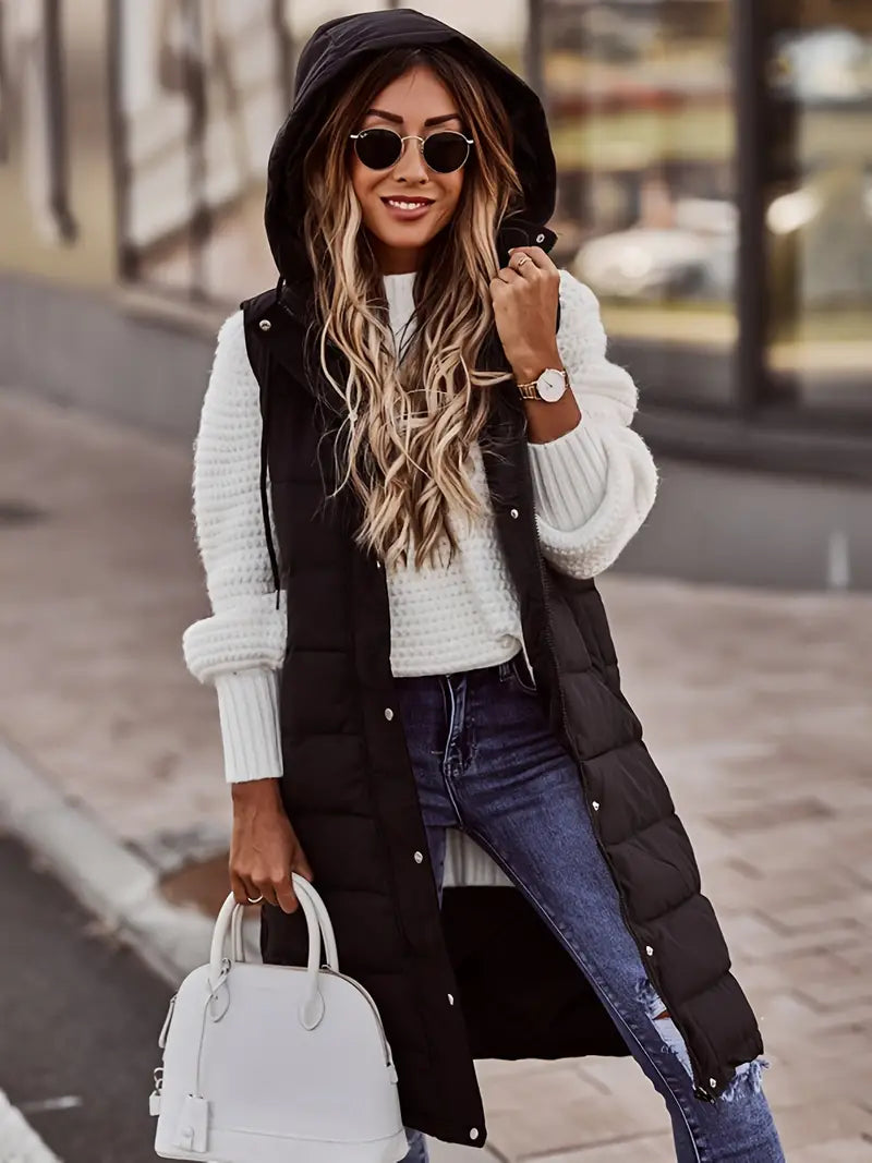 WW | Long Body Warmer Vest For Women
