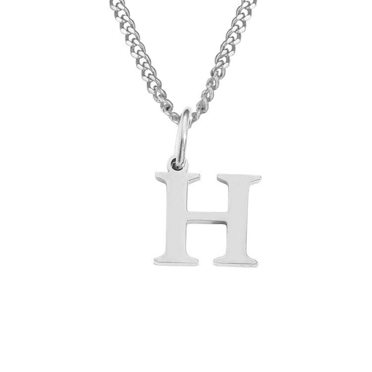 WW | Letter All Match 14k Stainless Steel Necklace