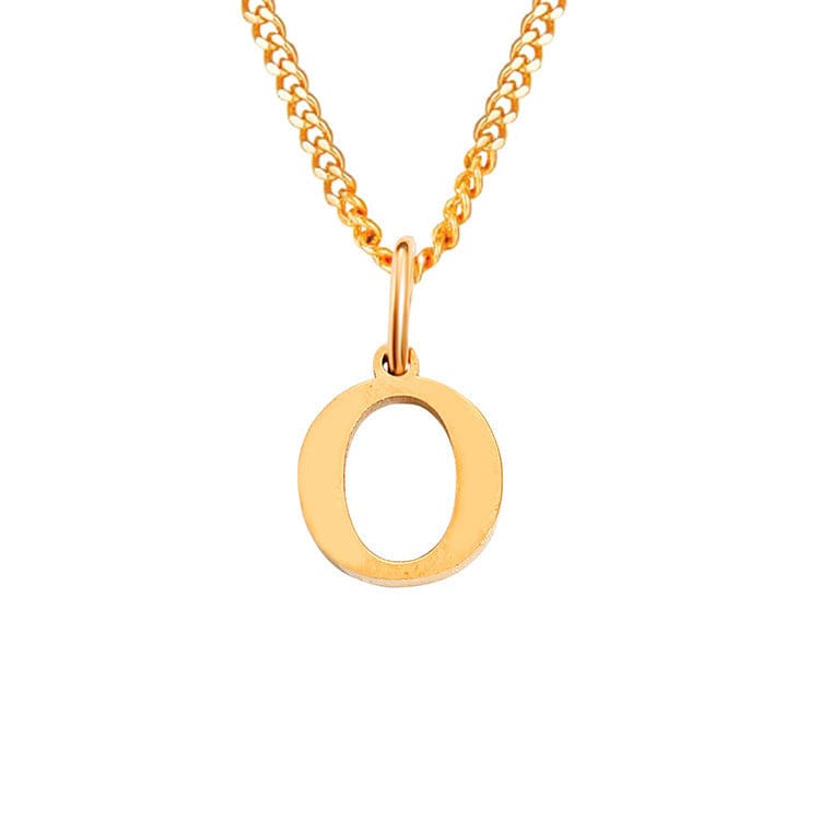WW | Letter All Match 14k Stainless Steel Necklace
