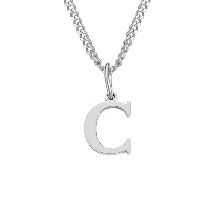 WW | Letter All Match 14k Stainless Steel Necklace