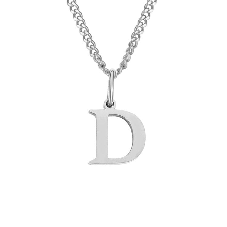 WW | Letter All Match 14k Stainless Steel Necklace