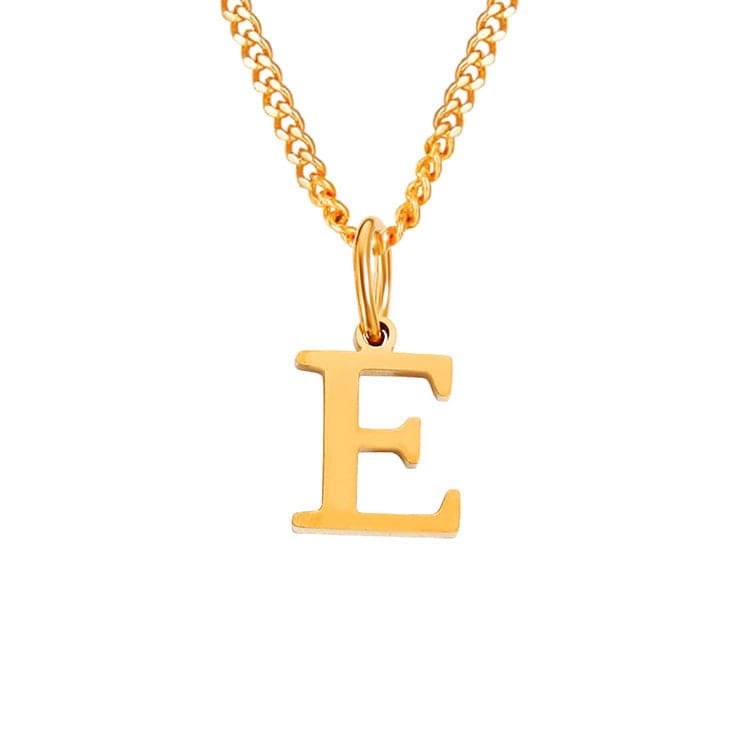 WW | Letter All Match 14k Stainless Steel Necklace