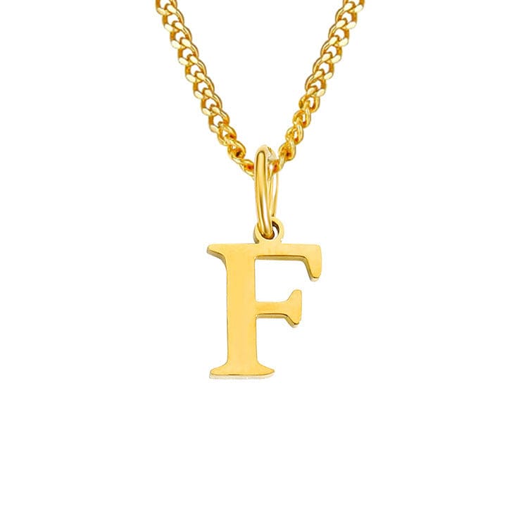 WW | Letter All Match 14k Stainless Steel Necklace
