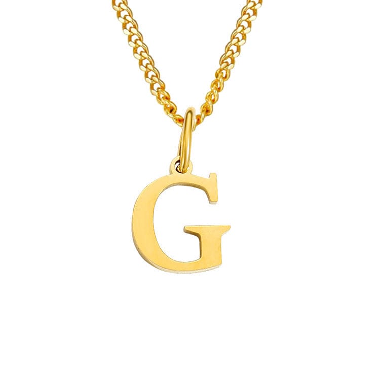 WW | Letter All Match 14k Stainless Steel Necklace