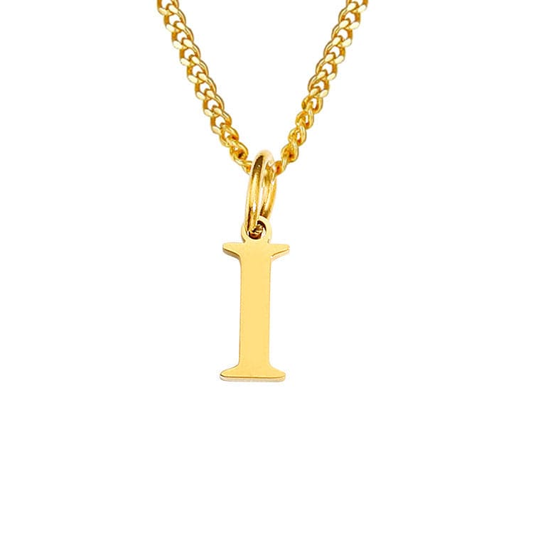 WW | Letter All Match 14k Stainless Steel Necklace