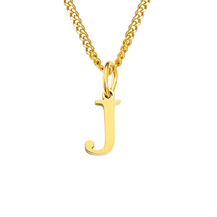 WW | Letter All Match 14k Stainless Steel Necklace