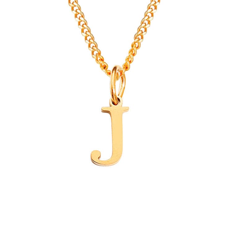 WW | Letter All Match 14k Stainless Steel Necklace