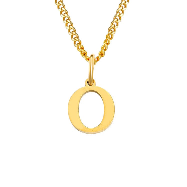 WW | Letter All Match 14k Stainless Steel Necklace