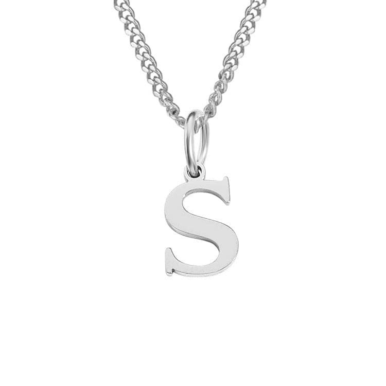 WW | Letter All Match 14k Stainless Steel Necklace