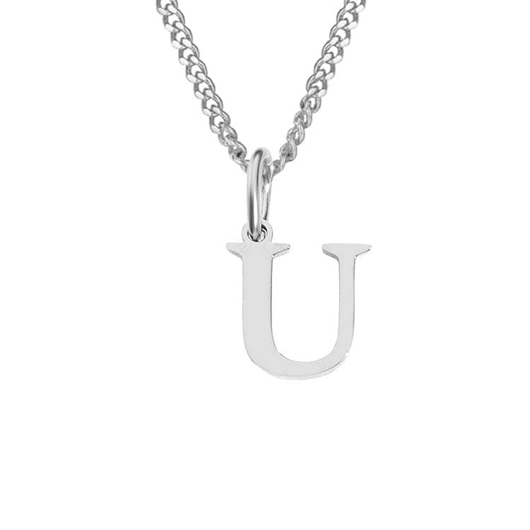 WW | Letter All Match 14k Stainless Steel Necklace