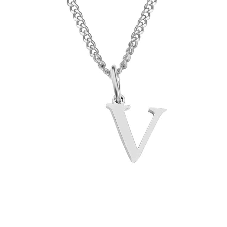 WW | Letter All Match 14k Stainless Steel Necklace