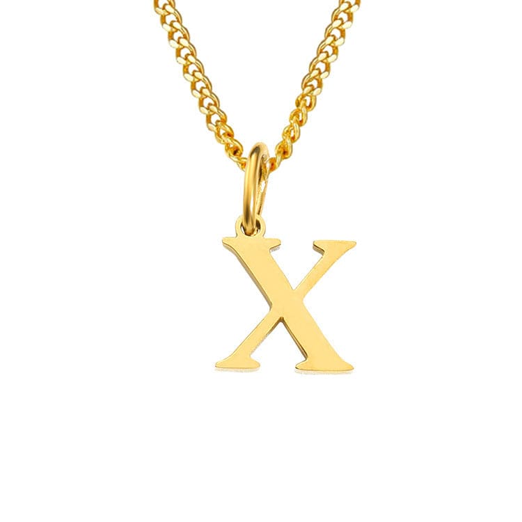 WW | Letter All Match 14k Stainless Steel Necklace