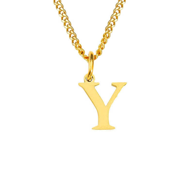 WW | Letter All Match 14k Stainless Steel Necklace